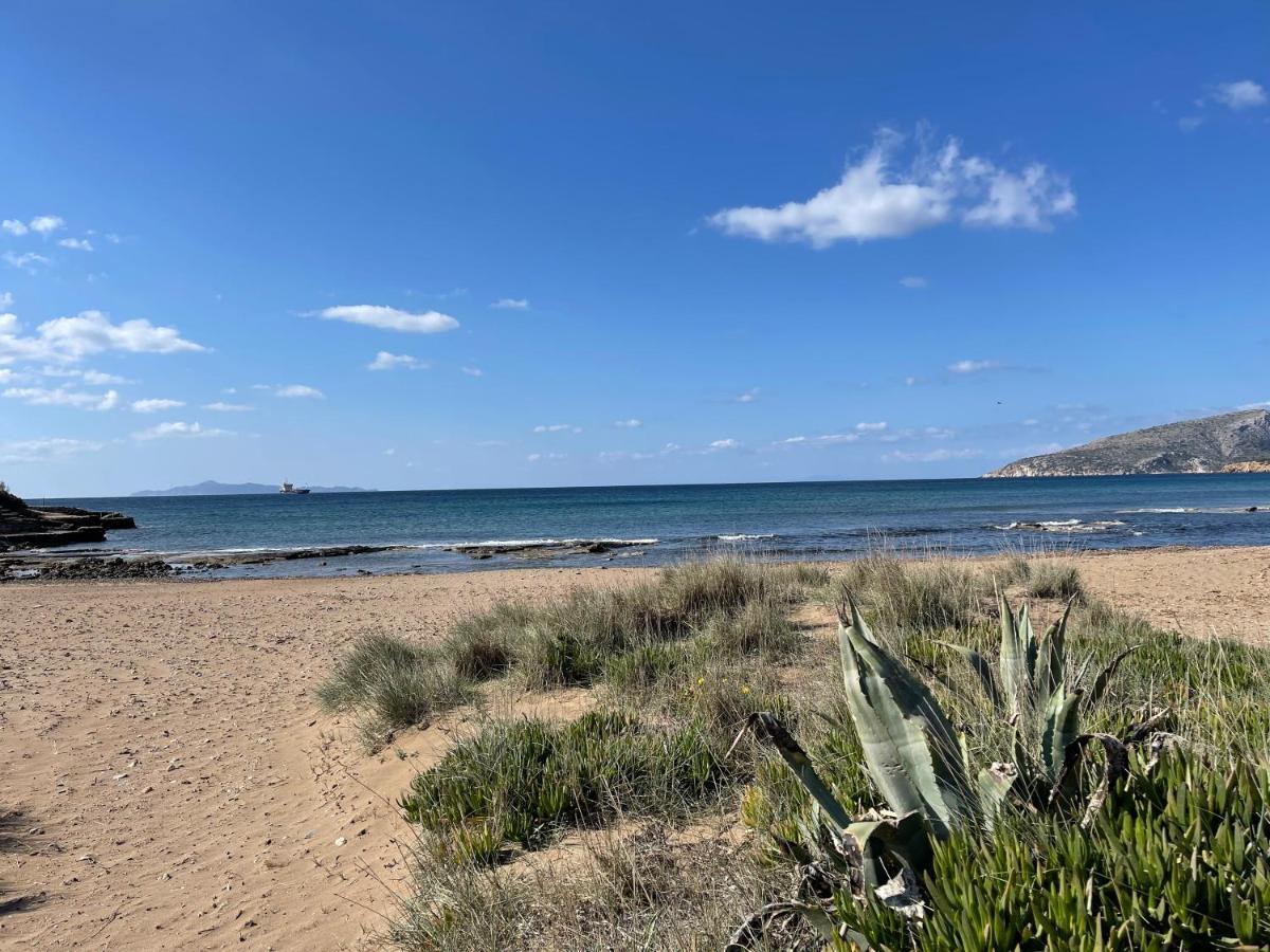 Legrena Beach Villa Szúnio Kültér fotó