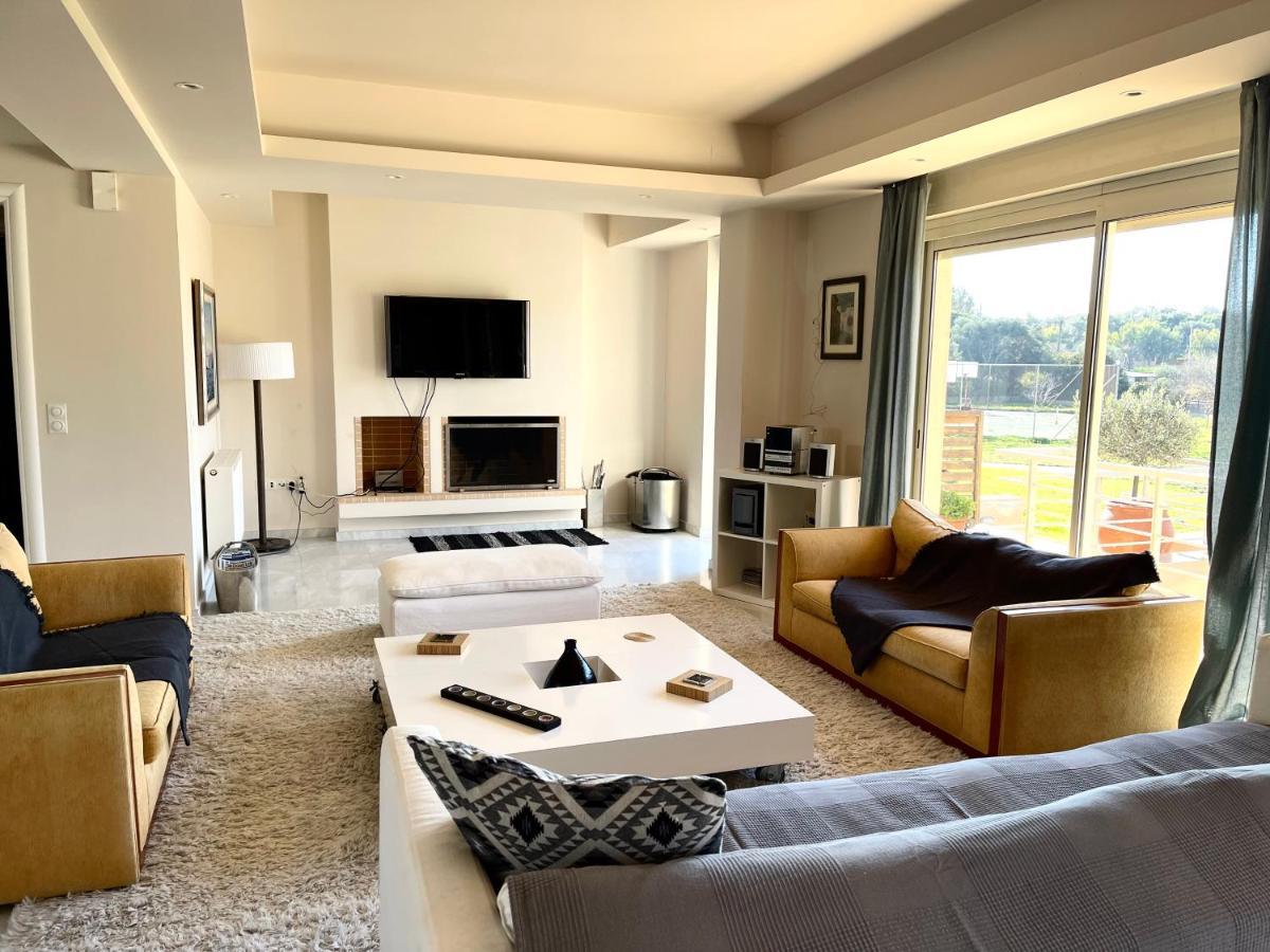 Legrena Beach Villa Szúnio Kültér fotó